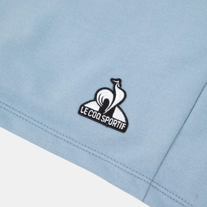 Trousers Joggers And Shorts Women Le Coq Sportif Essentiels Short Femme Faded Denim