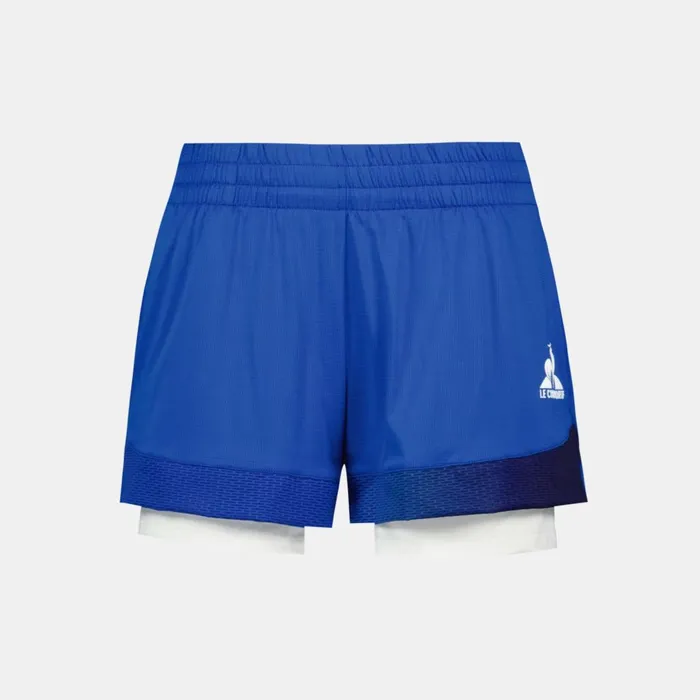 Trousers Joggers And Shorts Women Le Coq Sportif Performance Tennis Shorts Lapis Bluenow