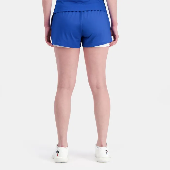 Trousers Joggers And Shorts Women Le Coq Sportif Performance Tennis Shorts Lapis Bluenow