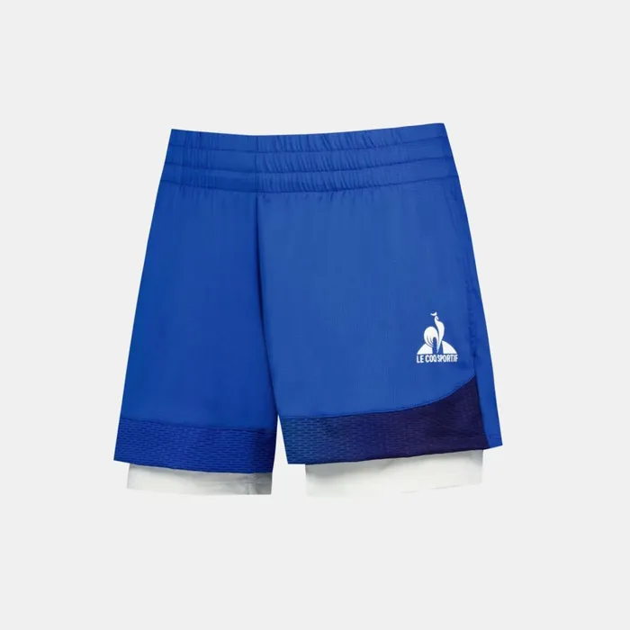 Trousers Joggers And Shorts Women Le Coq Sportif Performance Tennis Shorts Lapis Bluenow