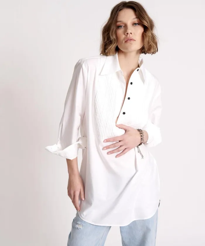 TUXEDO SHIRT DRESS Women One Teaspoon Mini Dresses