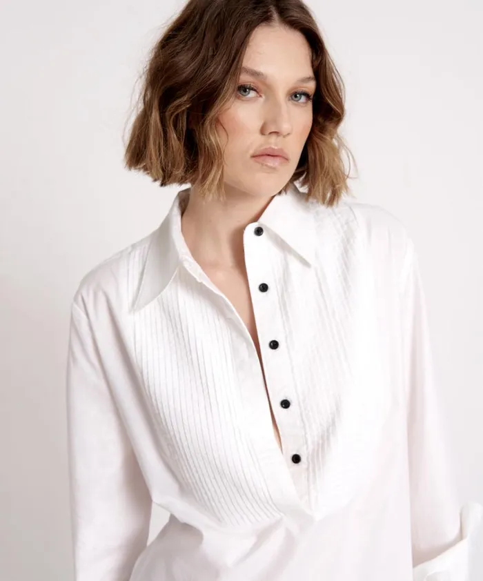 TUXEDO SHIRT DRESS Women One Teaspoon Mini Dresses