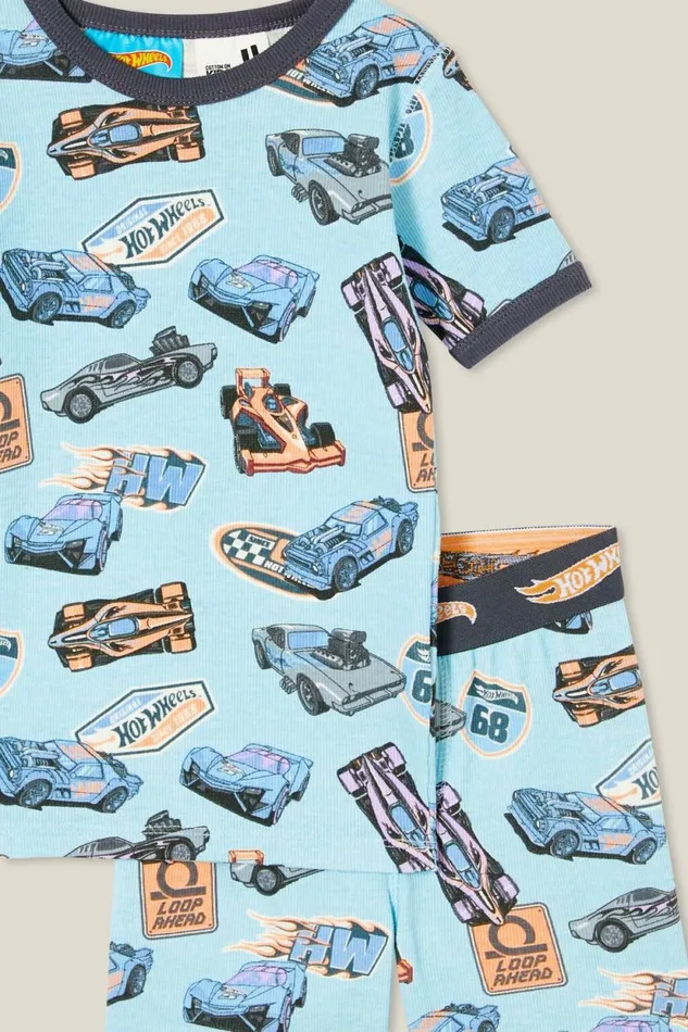 Tyler Short Sleeve Pyjama Set Licensed Lcn Mat Frosty Bluehot Wheels Fast Cars GirlsBoys Cotton On Sleepwear Tyler Short Sleeve Pyjama Set Licensed Lcn Mat Frosty Bluehot Wheels Fast Cars GirlsBoys Cotton On Sleepwear