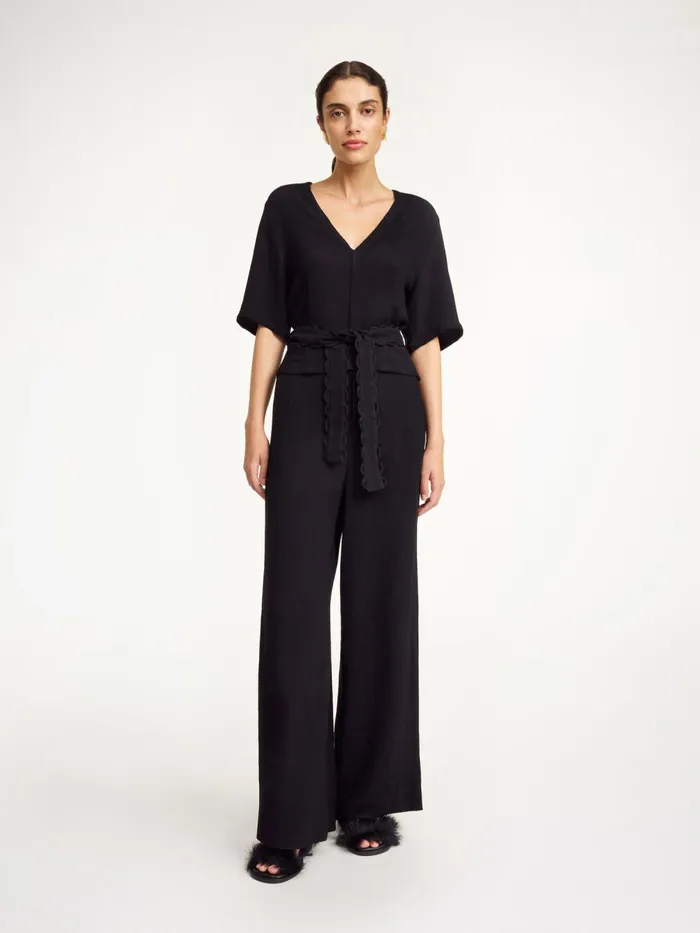 Ullas Blouse Black Women By Malene Birger Tops and Blouses