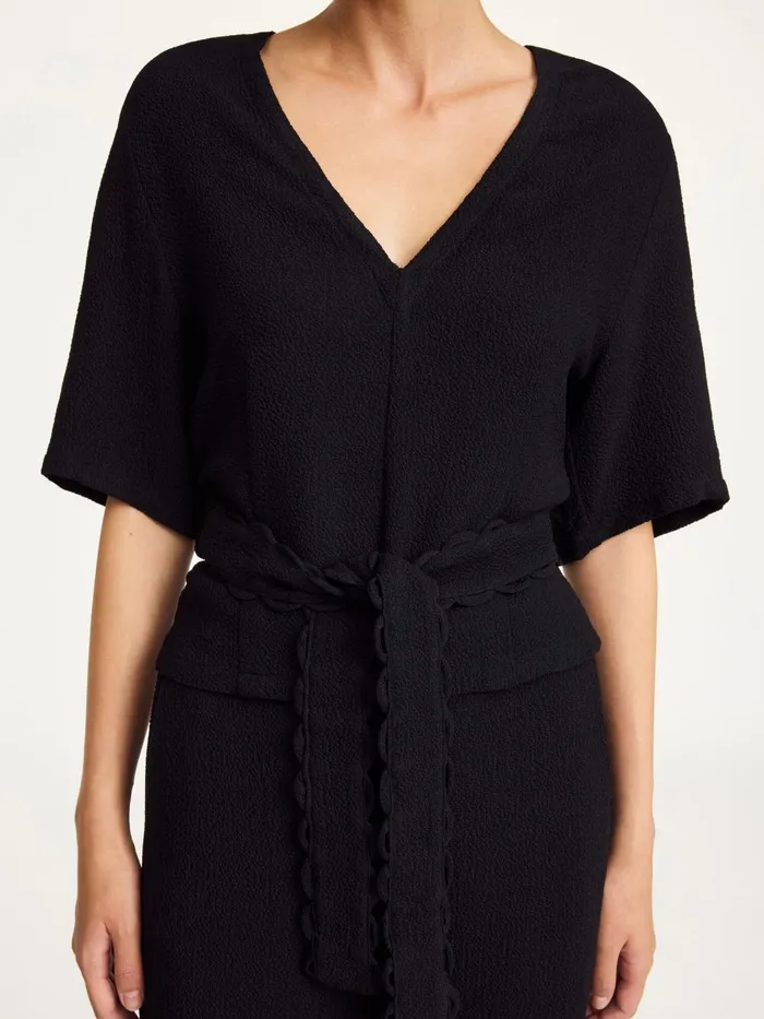 Ullas Blouse Black Women By Malene Birger Tops and Blouses