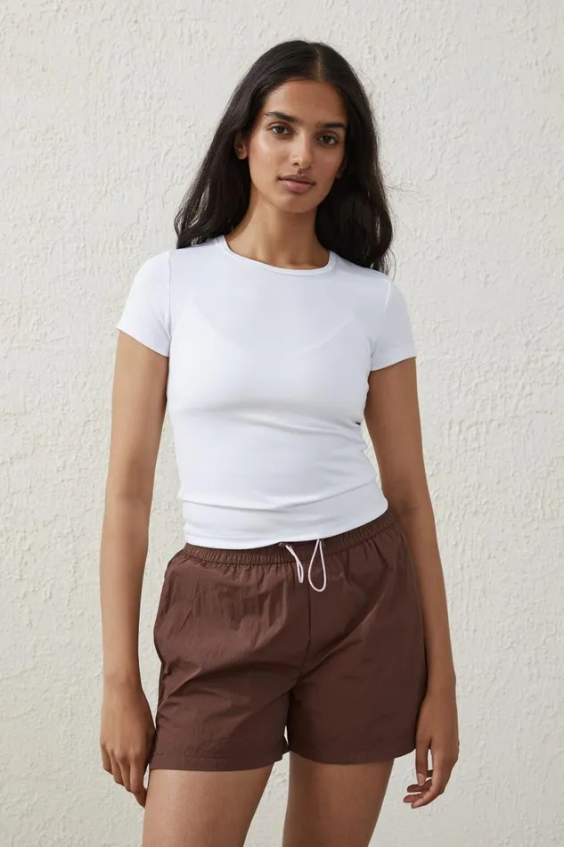 Ultra Soft Fitted Tshirt White Women Cotton On Tops