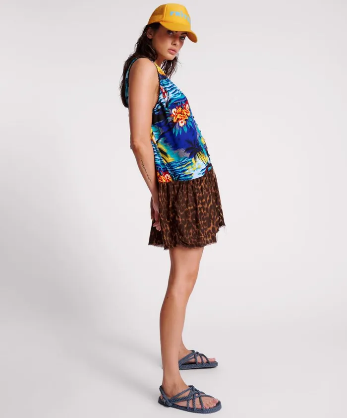 UTOPIA LEOPARD PRINT HAWAIIAN POP OVER DRESS Women One Teaspoon Mini Dresses UTOPIA LEOPARD PRINT HAWAIIAN POP OVER DRESS Women One Teaspoon Mini Dresses