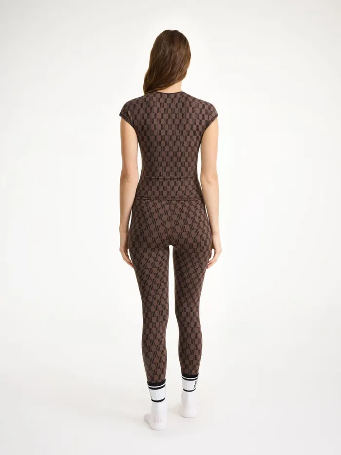 Venazia Athletic Top Dark Mahogany Women By Malene Birger Athleisure Wear