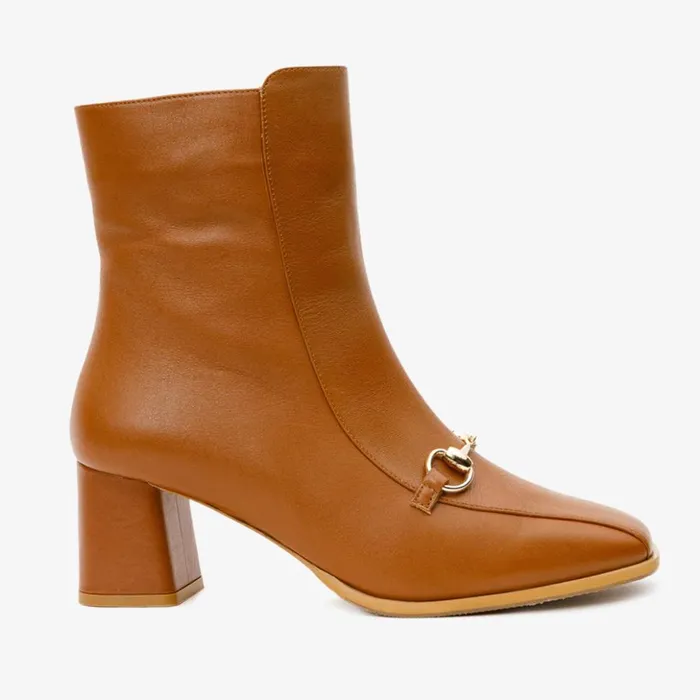 Vinci Leather Boots and Booties The Bukres Tan Leather Block Heel Mid Calf Boot 8211 Women Vinci Leather Boots and Booties The Bukres Tan Leather Block Heel Mid Calf Boot 8211 Women