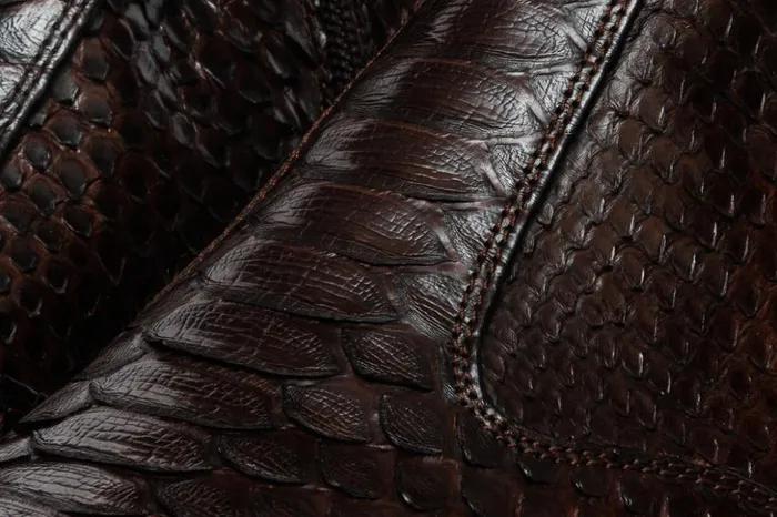 Vinci Leather Boots The Boss Brown Pythn Snk ZipUp Leather Boot Limited Edition 8211 Men