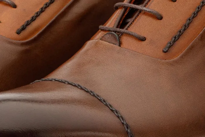 Vinci Leather Boots The Rome Tan Leather Oxford CapToe Boot 8211 Men