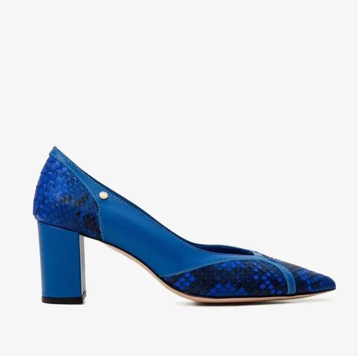 Vinci Leather Heels The Toskana Sax Blue Pythn Leather Block Heel Pump Shoe 8211 Women Vinci Leather Heels The Toskana Sax Blue Pythn Leather Block Heel Pump Shoe 8211 Women