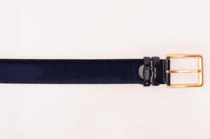 Vinci Leather Leather Belts The Casaletti Navy Blue Leather Belt 8211 Men