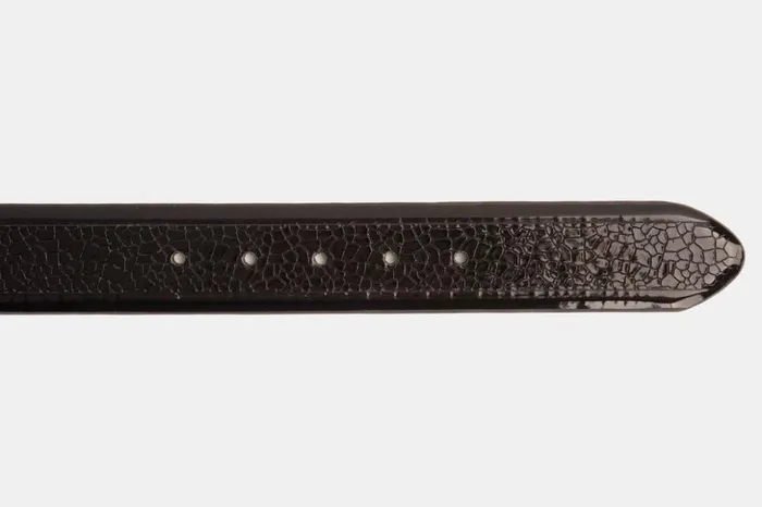 Vinci Leather Leather Belts The Modica Black Patent Leather Belt 8211 Men
