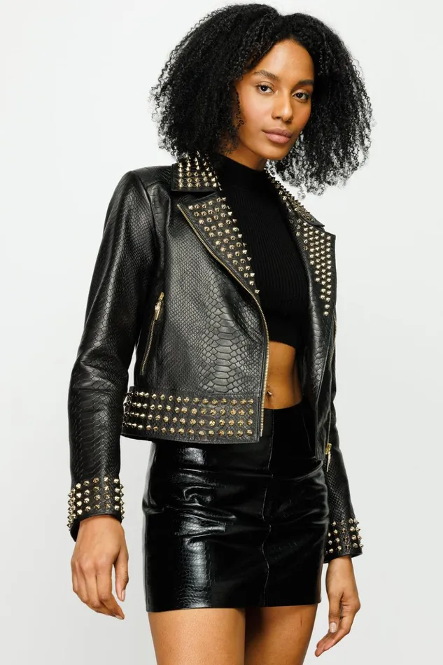 Vinci Leather Leather Jackets The Bora Black Leather Jacket 8211 Women