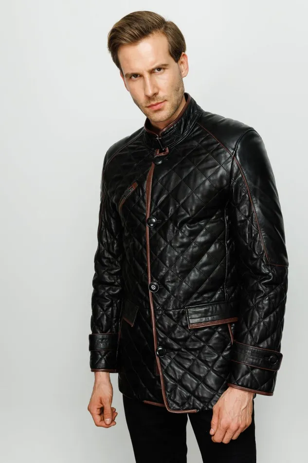 Vinci Leather Leather Jackets The Martinez Black Leather Jacket 8211 Men