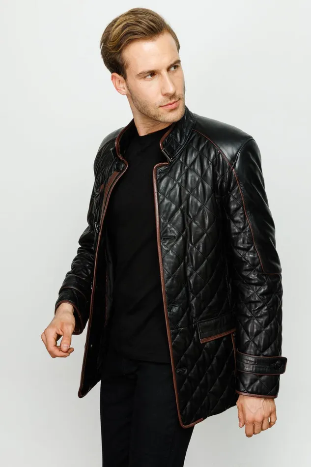 Vinci Leather Leather Jackets The Martinez Black Leather Jacket 8211 Men