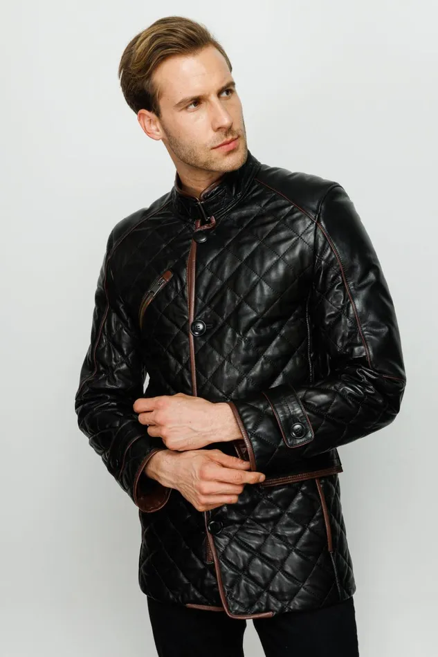Vinci Leather Leather Jackets The Martinez Black Leather Jacket 8211 Men