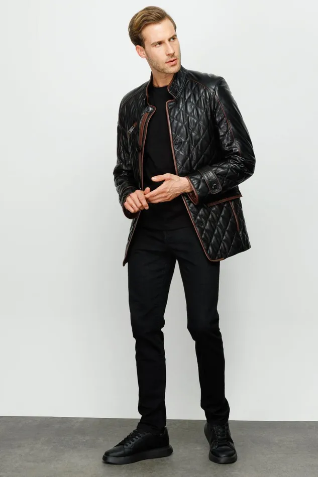 Vinci Leather Leather Jackets The Martinez Black Leather Jacket 8211 Men