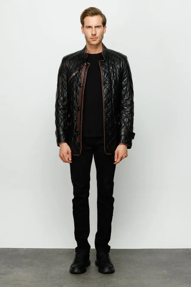 Vinci Leather Leather Jackets The Martinez Black Leather Jacket 8211 Men