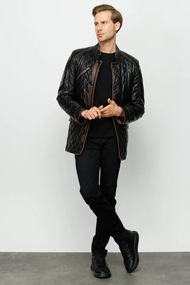 Vinci Leather Leather Jackets The Martinez Black Leather Jacket 8211 Men
