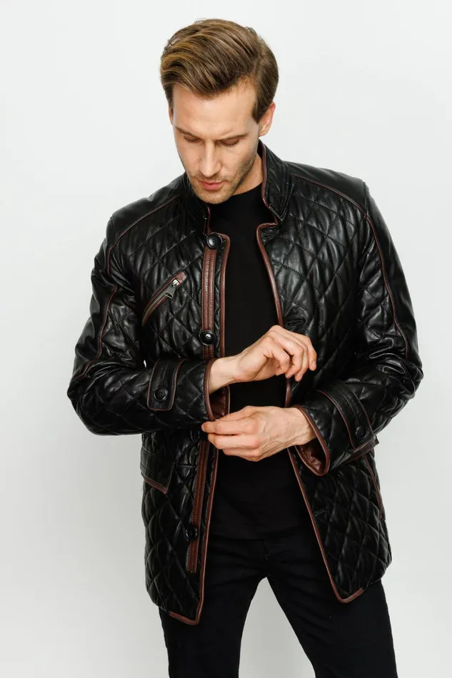 Vinci Leather Leather Jackets The Martinez Black Leather Jacket 8211 Men