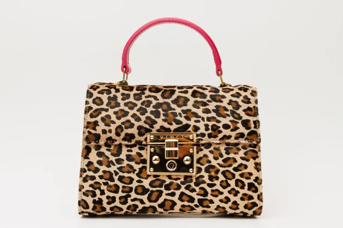 Vinci Leather Sandals The Olbia Leopard Leather Hanbag 8211 Women