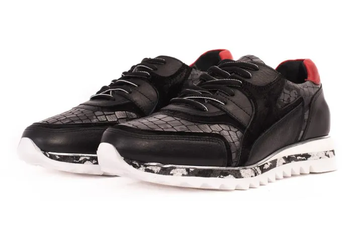 Vinci Leather Sneakers The Cakarta Black Leather Sneaker 8211 Men