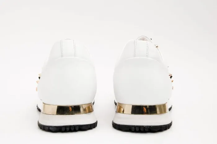 Vinci Leather Sneakers The Infanta White Spike Leather Sneaker Limited Edition 8211 Women