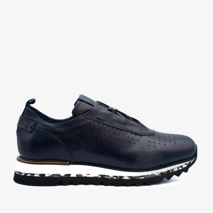 Vinci Leather Sneakers The Pennsylvania Navy Blue Leather Sneaker 8211 Men