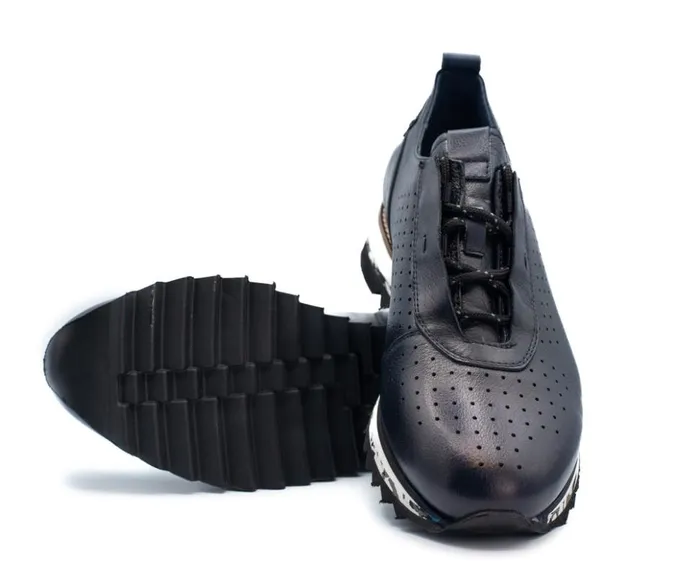 Vinci Leather Sneakers The Pennsylvania Navy Blue Leather Sneaker 8211 Men