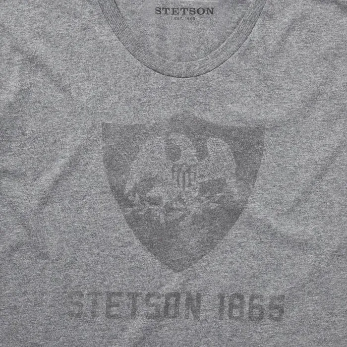Vintage Eagle Graphic Tee Grey Men Stetson Tees