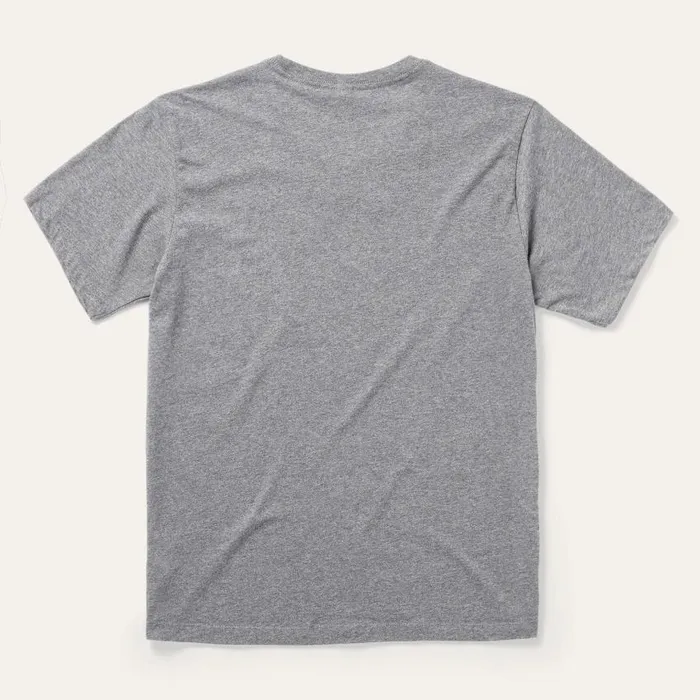 Vintage Eagle Graphic Tee Grey Men Stetson Tees