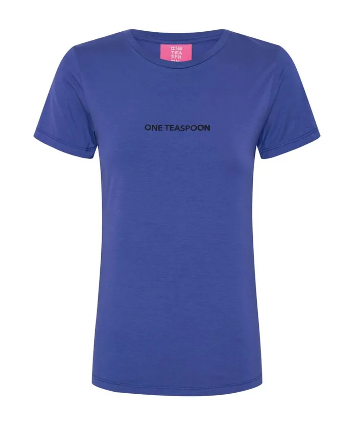 VIOLET LOGO FITTED TEE Women One Teaspoon Tees and Tanks VIOLET LOGO FITTED TEE Women One Teaspoon Tees and Tanks