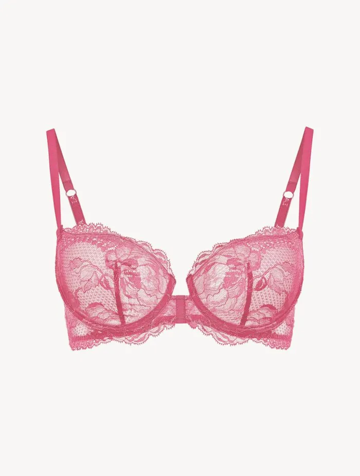 Wild Orchid Lace Balconette Bra Lingerie La Perla Balconette