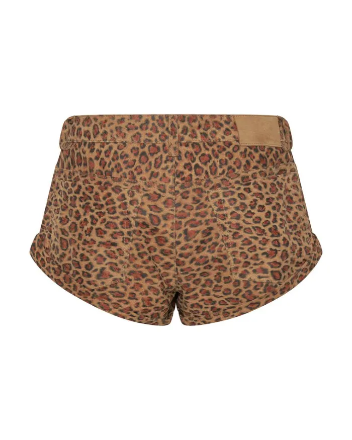 WILD THING SUEDE BANDIT LOW WAIST SHORTS Women One Teaspoon Bottoms WILD THING SUEDE BANDIT LOW WAIST SHORTS Women One Teaspoon Bottoms