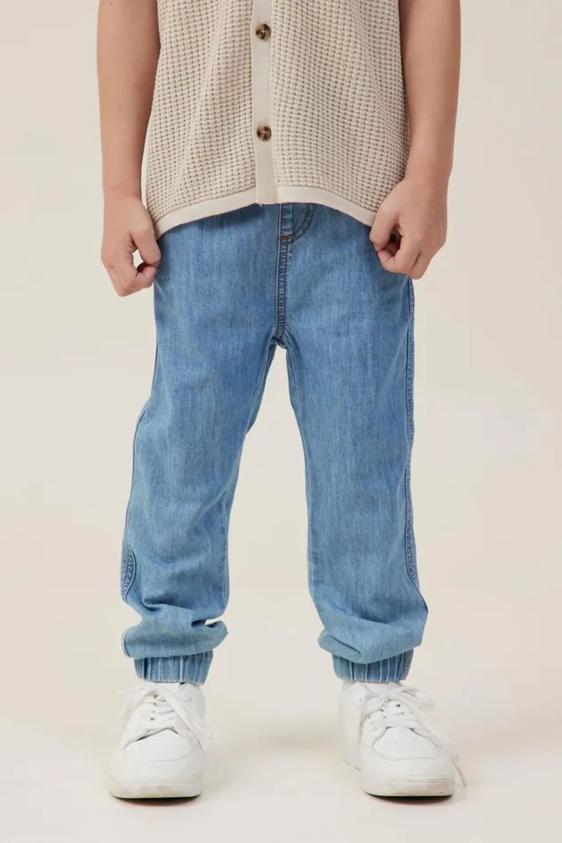 Will Cuffed Pant Byron Mid Blue Boys Cotton On Pants and Jeans