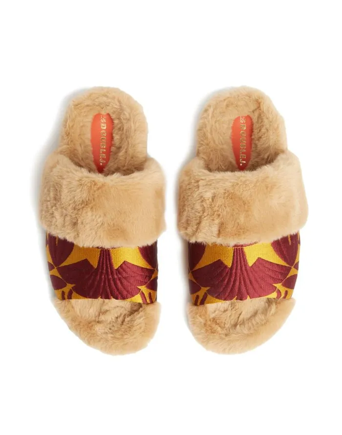 Winter Slides Papyrus Gold Women La Double J Shoes Winter Slides Papyrus Gold Women La Double J Shoes