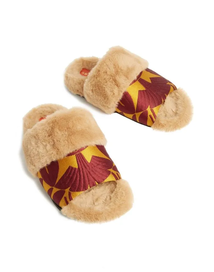 Winter Slides Papyrus Gold Women La Double J Shoes Winter Slides Papyrus Gold Women La Double J Shoes