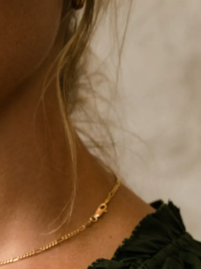 Women Able Figaro Chain Necklace 14k Goldfilled Necklaces