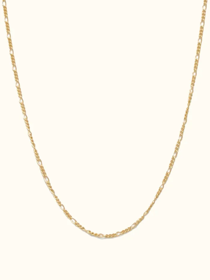 Women Able Figaro Chain Necklace 14k Goldfilled Necklaces