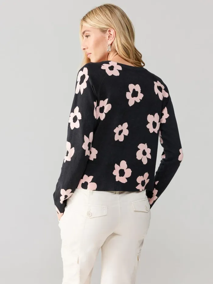 Women All Day Long Sweater Rose Smoke Flower Pop Sanctuary Clothing Sweaters and Cardis