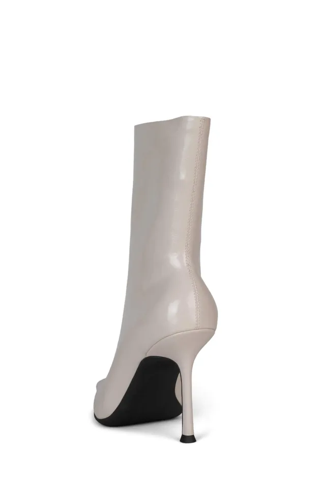 Women Ankle To Mid Jeffrey Campbell DARING Ivory Crinkle Patent