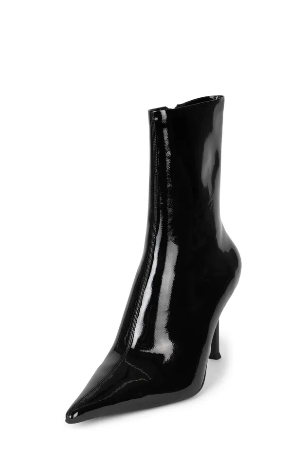 Women Ankle To Mid Jeffrey Campbell DARING Ivory Crinkle Patent