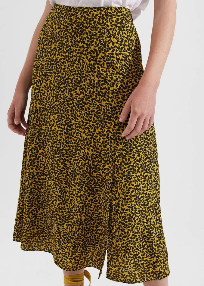 Women Annette Skirt Chartreuse Navy Hobbs Skirts