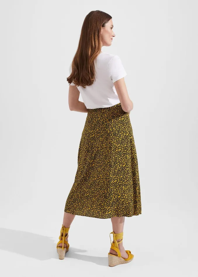 Women Annette Skirt Chartreuse Navy Hobbs Skirts