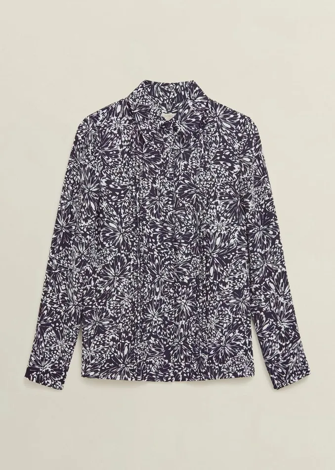 Women Astraea Shirt Navy Ivory Hobbs Tops