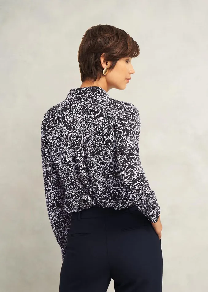 Women Astraea Shirt Navy Ivory Hobbs Tops