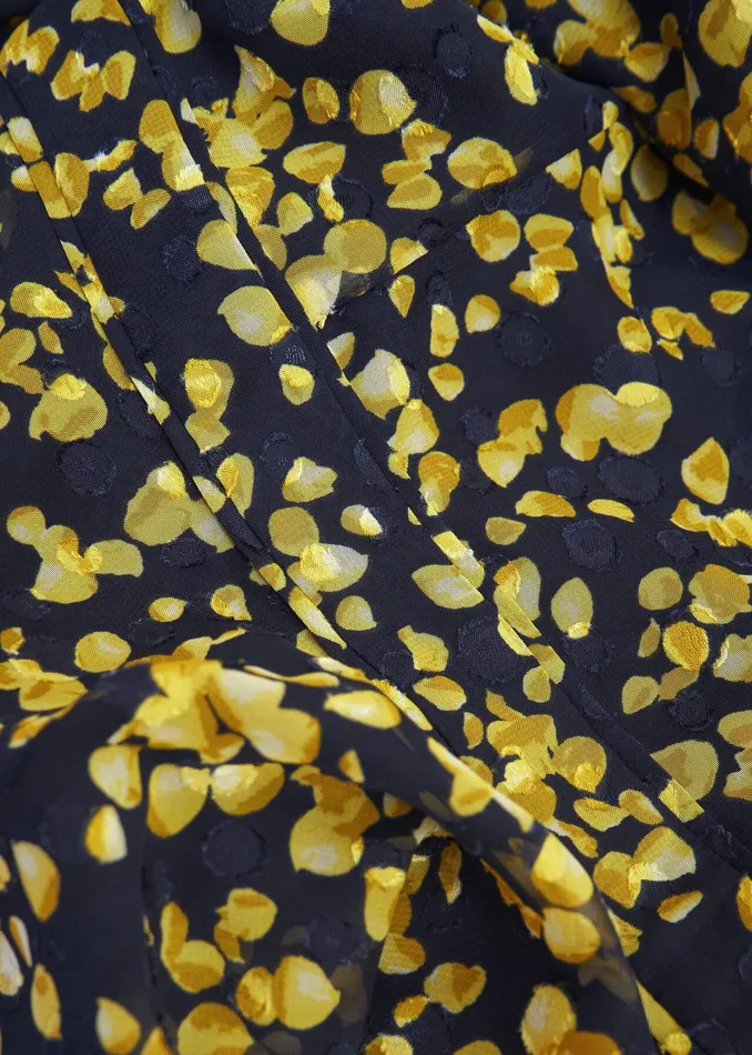 Women Aurora Dress Navy Yellow Hobbs Dresses and Jumpsuits