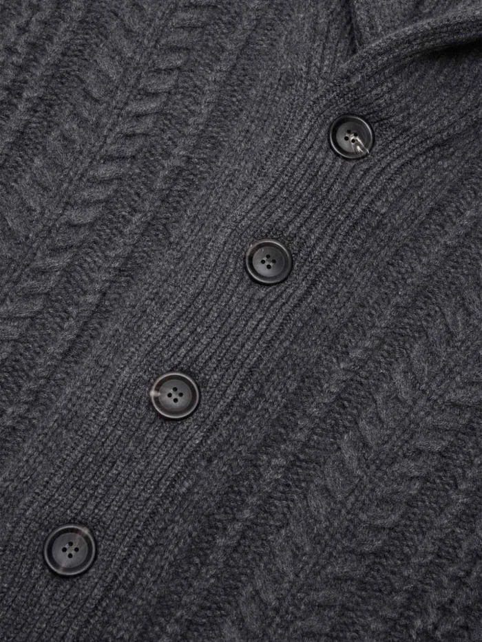 Women Begg X Co Cardigans Aspen Cashmere Cardigan Asphalt